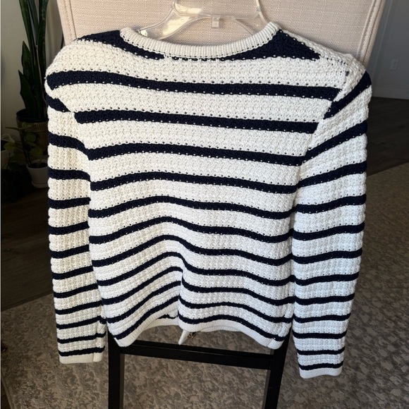 Revolve House of Harlow 1960 Navy and Ivory Striped Cardigan, M, NWT - Picture 5 of 5